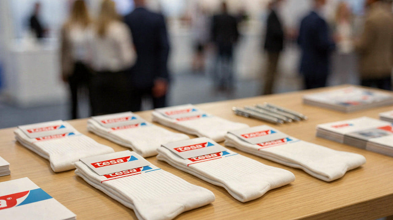Werbesocken 2026: Socken als Werbegeschenk mit Logo