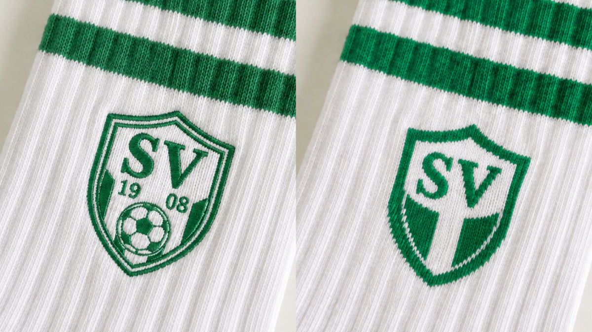 Gestrickt, bestickt oder bedruckt? Der Veredelungsvergleich für Firmensocken 2026
