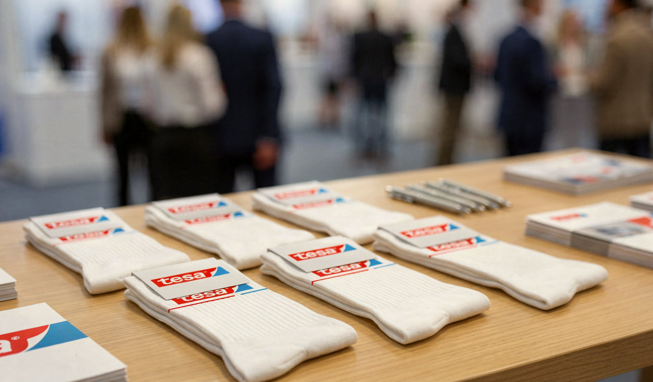 Werbesocken 2026: Socken als Werbegeschenk mit Logo